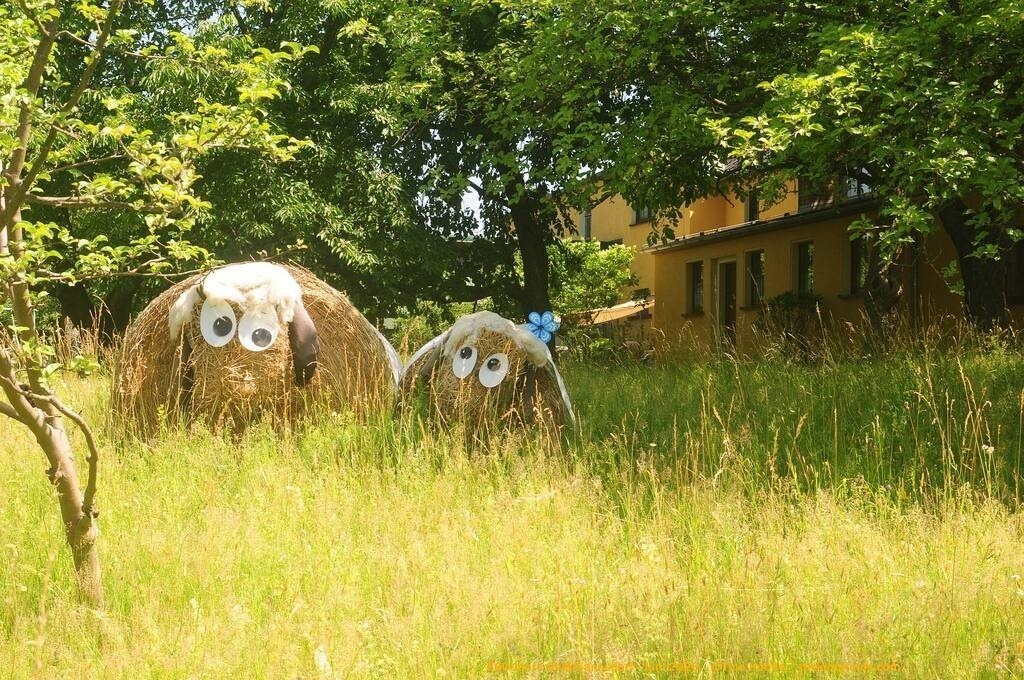Geißmannsdorf-2026-Ortsbilder-127 | Geißmannsdorf bei Bischofswerda im Sommer 2026. Ein fotografischer Streifzug durch das Dorf Geißmannsdorf, mit Gebäuden, Straßen, Strohpuppen und geschmückten Vorgärten und Grundstücken anlässlich der 800-Jahr-Feier von Geißmannsdorf im Juni 2026 - Realisiert mit Pictrs.com