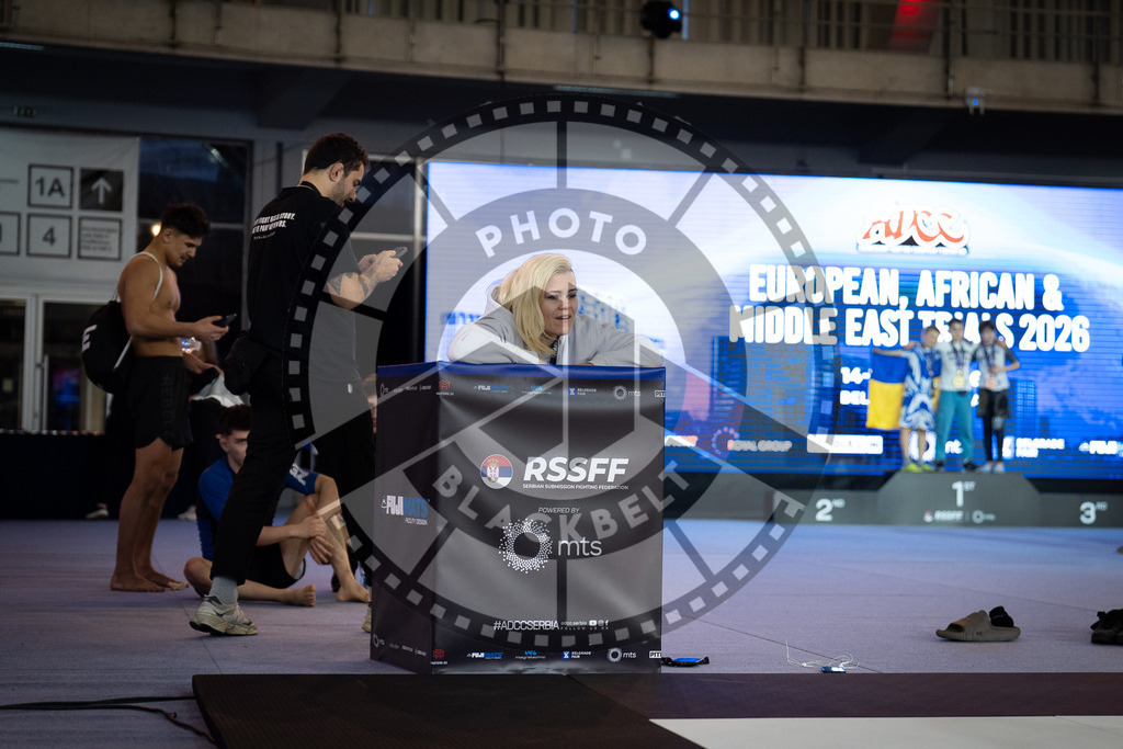 20260214PBB0798 | Fighters compete during the ADCC European Trials  competition day 1 in Belgrade, Serbia, on February 14, 2026.