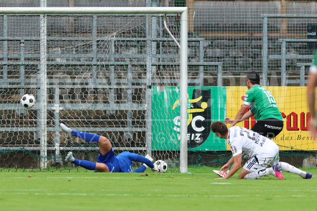 Friendly Match: SC Weiz vs TSV Hartberg in Weiz | Weiz, AUSTRIA, 01.JUL.26 - SOCCER - ADMIRAL Bundesliga, SC Weiz vs TSV Hartberg, test match. The image shows goal for TSV Hartberg, Marco Hoffmann (Hartberg) goal getter.