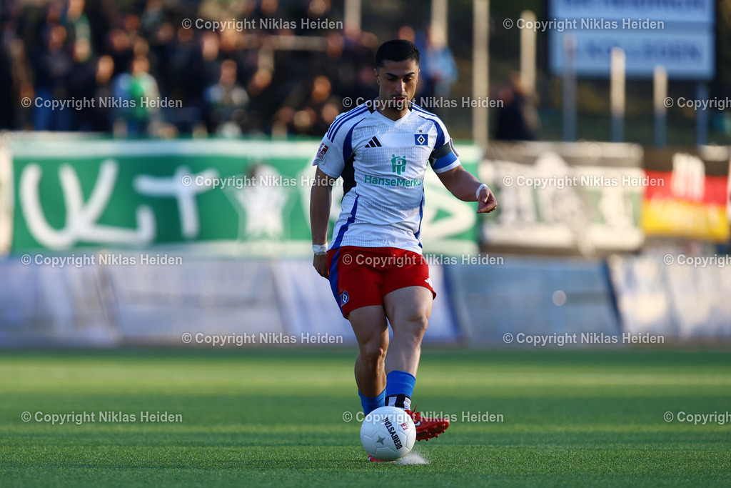 NH_HamburgerSVU21_VfBLübeck _RegionalligaNord_02042025 | #8 Milad Nejad (Hamburger SV U21)Fußball I Herren I Regionalliga Nord I Saison 2024-2025 I 28. Spieltag I Hamburger SV U21 - VfB Lübeck I 02.04.2025 I Stadion Hoheluft