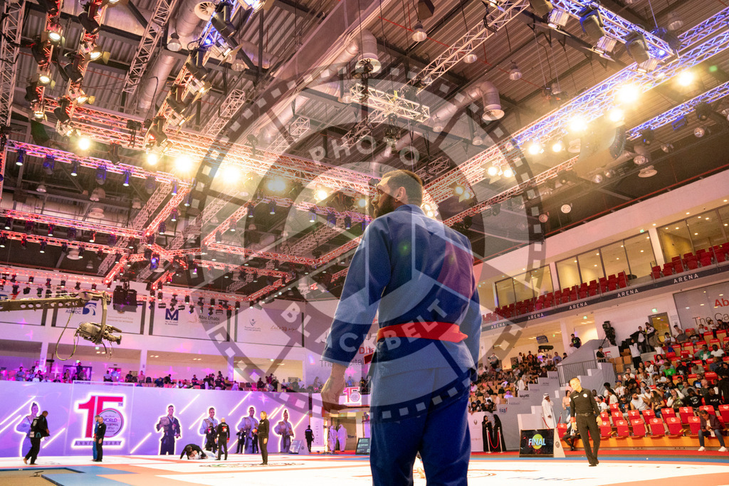 20231107PBB6270 | Fighters compete during the AJP World Master Championship in the Mubadala Arena in Abu Dhabi, Arab United Emirates, on November 7, 2023.