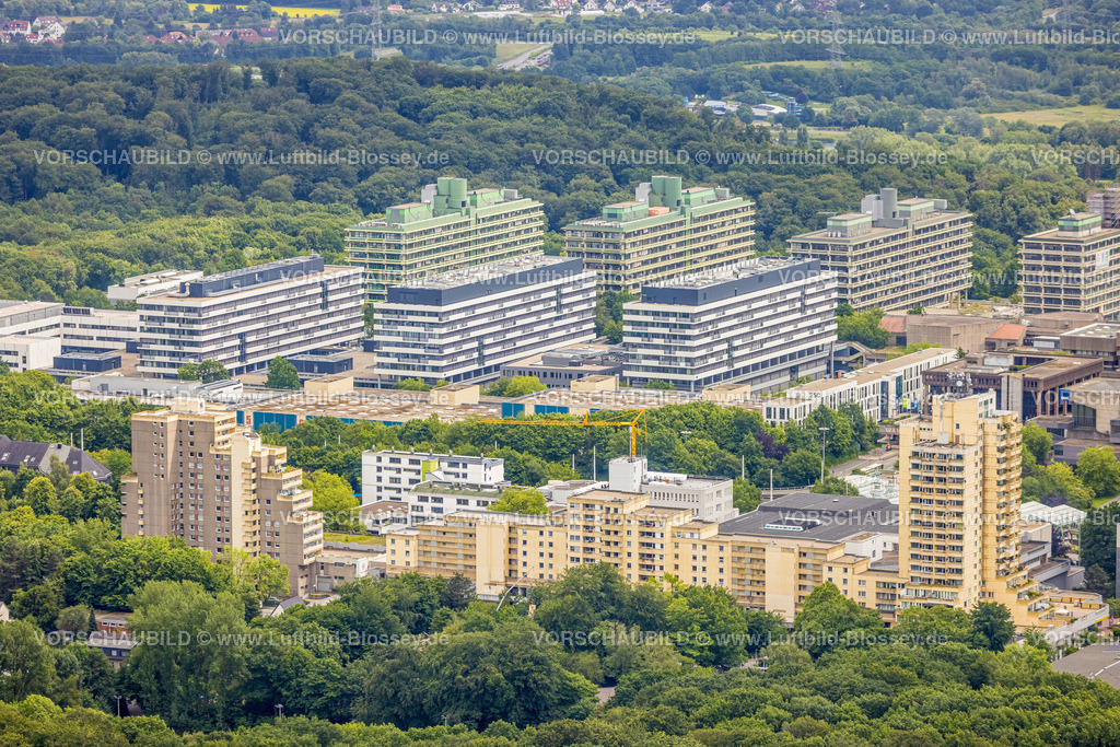 Bochum220603731 | Luftbild, RUB Ruhr-Universität Bochum, Querenburg, Bochum, Ruhrgebiet, Nordrhein-Westfalen, Deutschland