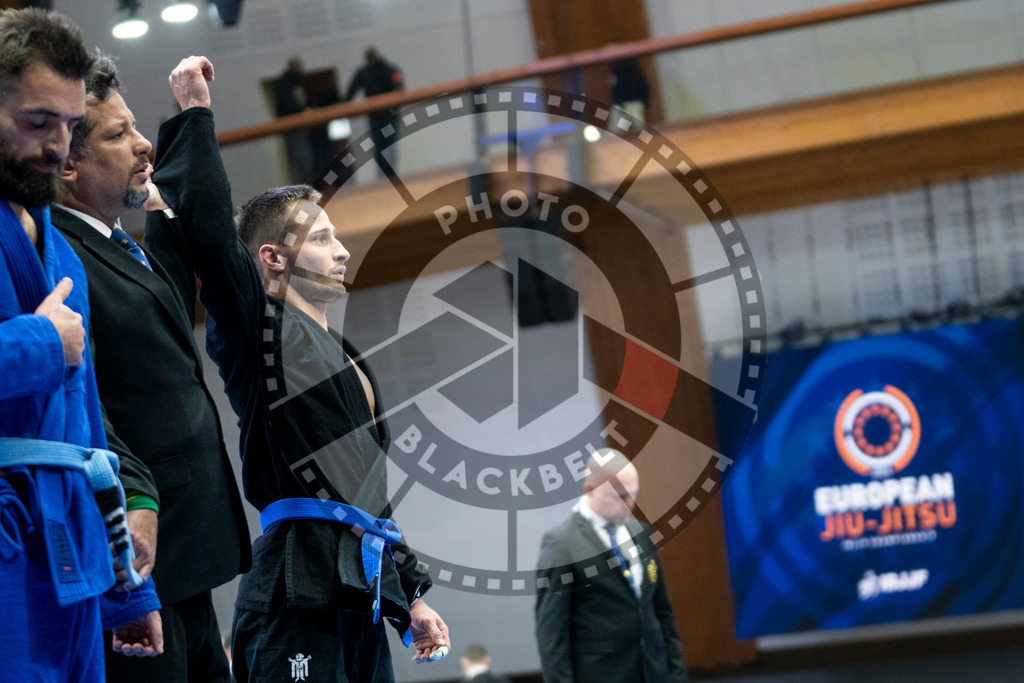 20240121PBB5488 | Fighters compete during the second day of the IBJJF European Championship in Paris, France, on January 21, 2024.