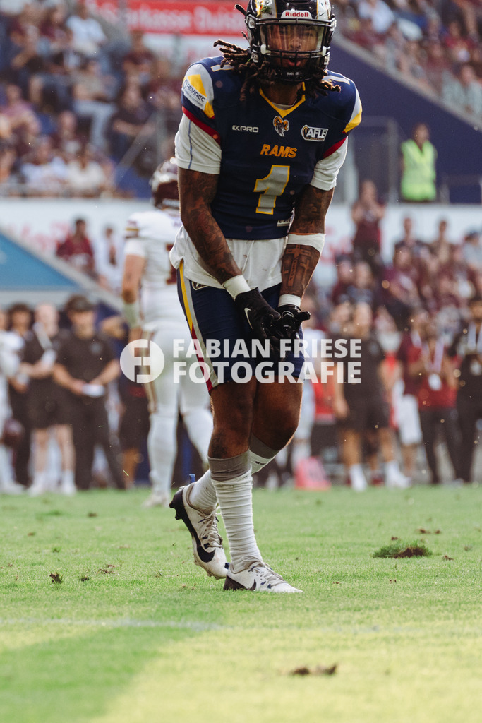GER Rhein Fire vs. Alpine Rams, American Football, AFLE, Saison 2026, 01.08.2026 | GER Rhein Fire vs. Alpine Rams, American Football, AFLE, Saison 2026, 01.08.2026Foto: Eibner-Pressefoto/Fabian Friese - Realisiert mit Pictrs.com