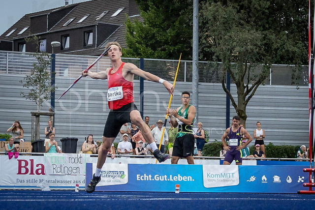 Multisport Event; Ratingen, 28.06.2026 | RATINGEN, GERMANY - JUNE 28, 2026 : Moritz Bartko (GER / Germany) competing in the javelin during the Multisport Event at Stadion Ratingen on June 28, 2026 in Ratingen, Germany.