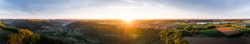 Sonnenaufgang hinter Türkheim | löwenblicke | shop