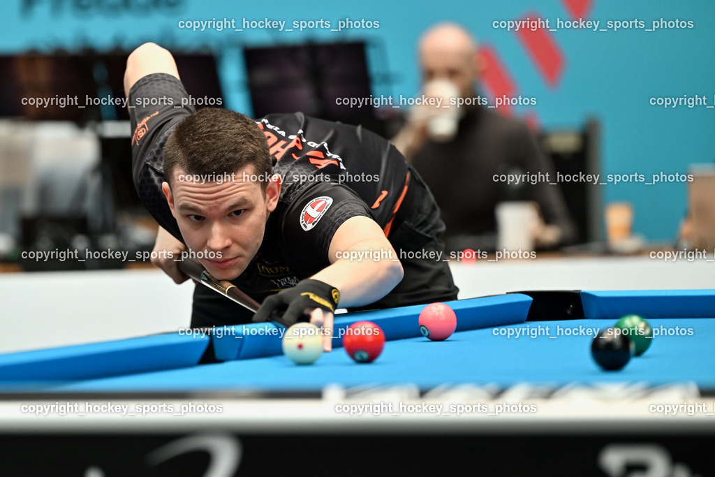 Pool Billard Bundesliga 2025 im ATRIO | Oliver Szolnoki, Pool Billard Bundesliga 2025 im ATRIO, Pool Billard Bundesliga 2025 im ATRIO am 29.03.2025 in Villach (Atrio), Austria, (Photo by Bernd Stefan)
