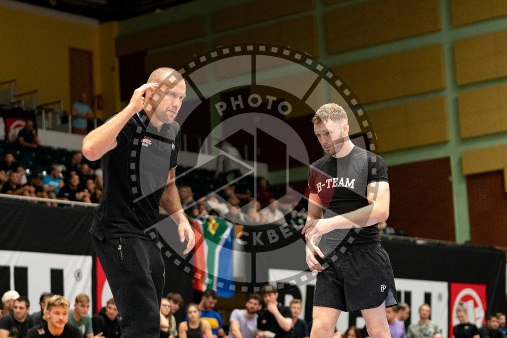 20230916PBB5092 | Fighters compete during the grappling tournement ADCC Trials (European, Middle East and African Championship) in Warsaw, Poland, on September 16, 2023.