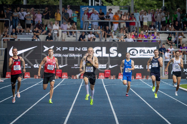 Deutsche Leichtathletik-Meisterschaften; Bochum-Wattenscheid, 25.07.2026 | 400m mit Thilo Traue (LG Stadtwerke München); Deutsche Leichtathletik-Meisterschaften am 25.07.2026 im Lorheide-Stadion, Bochum-Wattenscheid (Nordrhein-Westfalen).