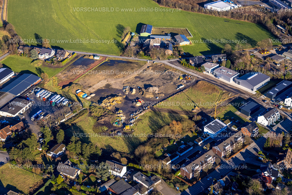 Bottrop240107741 | Luftbild, Baugebiet Giesenheide, Wohngebiet Ortsansicht Kirchhellen-Süd, Bottrop, Ruhrgebiet, Nordrhein-Westfalen, Deutschland