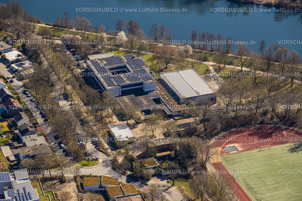 Herdecke250303412 | Luftbild, Friedrich-Harkort-Schulemit Solardach, Herdecke, Ruhrgebiet, Nordrhein-Westfalen, Deutschland