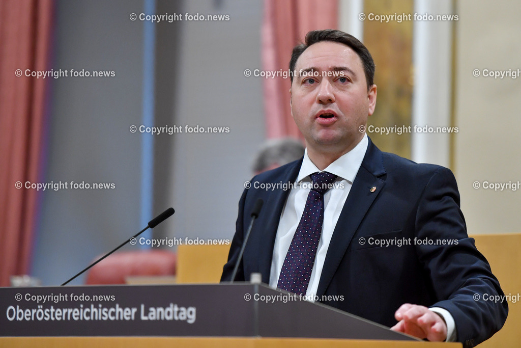 Landhaus Linz_ Promenade_ Landtagssitzung_ 26.01.2023-41 | 26.01.2023, Landhaus Linz AUT, Promenade, Landtagssitzung, im Bild LH-Stv. Manfred Haimbuchner (FP)