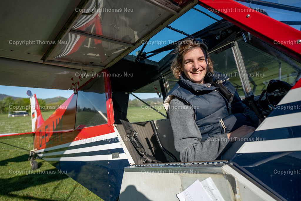 DSC_5948 | smb,Stadtmagazin , Segelfluggruppe, Pilotin Kerstin Weber, hier im Schlepperflugzeug Aviat Husky, ,, Bild: Thomas Neu