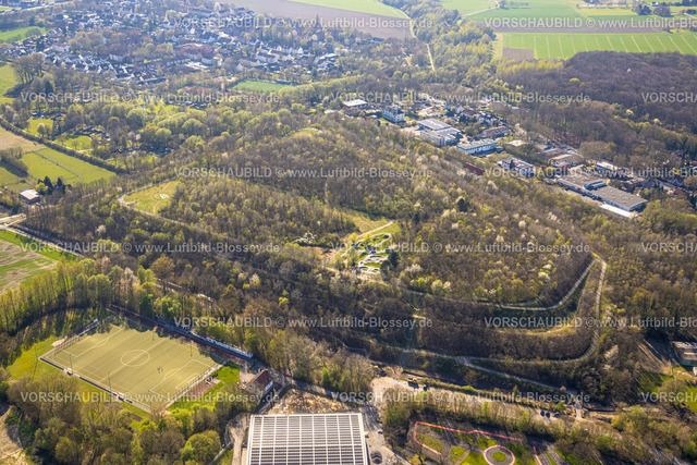 Luenen250403746 | Luftbild, Waldgebiet ehemalige Halde Victoria III / IV,  Bike Park Lünen, Gahmen, Lünen, Ruhrgebiet, Nordrhein-Westfalen, Deutschland