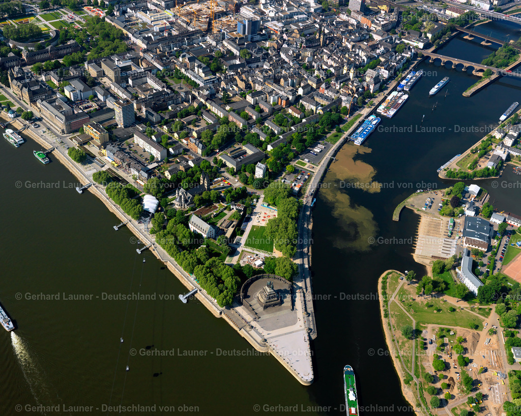 3197066 | Moselmündung bei Koblenz, Deutsches Eck