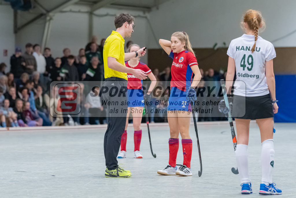HK_20230226_104989 | Deutsche Meisterschaft WU16 Spiel 2. Halbfinale Mannheimer HC - 1. Hanauer THC am 26.2.2023 DSC 99, Düsseldorf ,