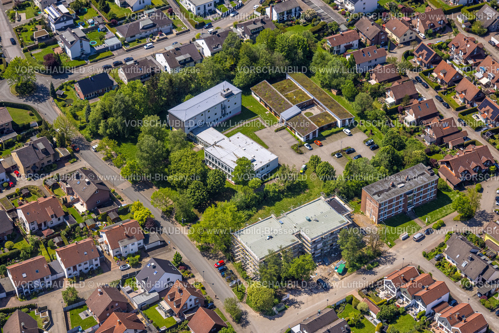 Hagen230501952 | Luftbild, Fachhochschule Südwestfalen Institut für Verbundstudien, Wohnanlagen des Studierendenwerks, Im Alten Holz, Lennetal, Hagen, Sauerland, Nordrhein-Westfalen, Deutschland
