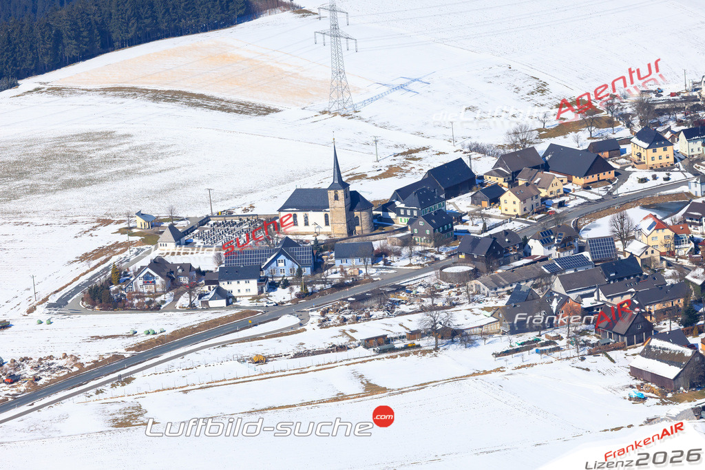 Die Luftaufnahme Neufang - Steinwiesen wurde vom UL-Flugzeug (keine Drohne) aus fotografiert.Hohe Druck- Auflösung-die Geschenkidee!