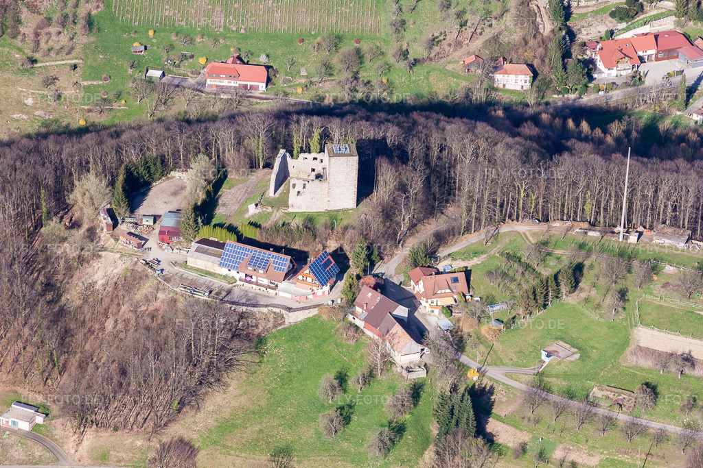Luftbild: Gehöft eines Bauernhofes Baumschule Ringwald im Ortsteil Obersasbach im Ortsteil Kammersbrunn in Sasbach im Bundesland Baden-Württemberg in Deutschland. Foto: IMG_56312.jpg vom 14.04.2013 durch Werner Riehm/FLY-FOTO.de
