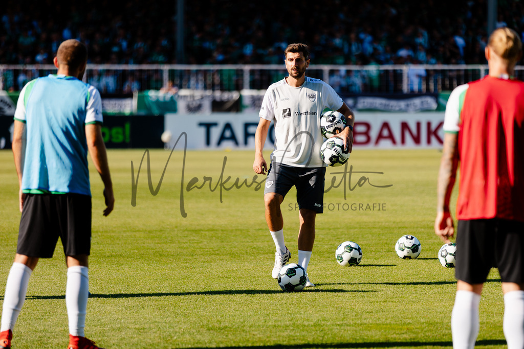 DFB-Pokal 2025/2026, 1. Runde: SC Preußen Münster - Hertha BSC Berlin | Münster, 18.08.2025: DFB-Pokal 2025/2026, 1. Runde, SC Preußen Münster gegen Hertha BSC Berlin im LVM-Preußenstadion in Münster.(Foto: sportfotografie.ms | Markus Paletta) - Realisiert mit Pictrs.com