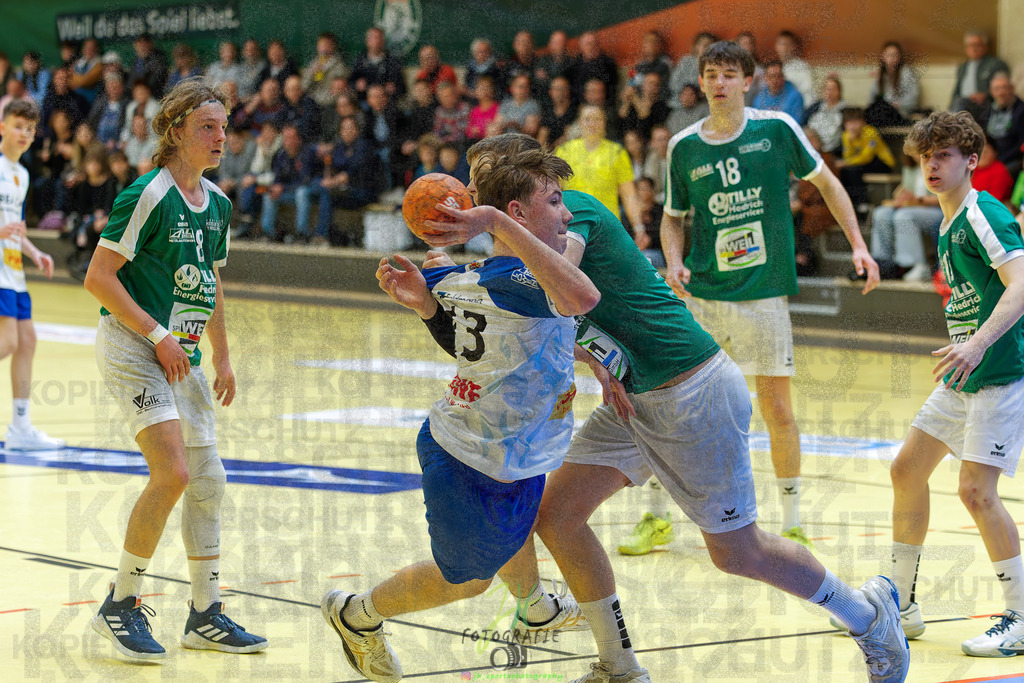 mJC-Regionalliga, Halbfinale Hessenmeisterschaft; HSG Dutenhofen/Münchholzhausen - TSV Pfungstadt | mJC-Regionalliga, Halbfinale Hessenmeisterschaft; HSG Dutenhofen/Münchholzhausen - TSV Pfungstadt am 15.03.2025 in Münchholzhausen (Sporthalle Münchholzhausen)Photo © 2025 - Jörg Heinrich - Realisiert mit Pictrs.com