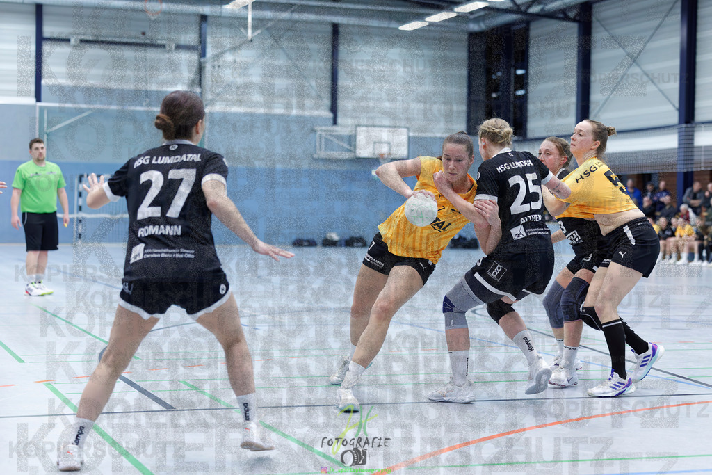 Handball Frauen Oberliga Mitte, HSG Eibelshausen/Ewersbach - HSG Lumdatal | Handball Frauen Oberliga Mitte, HSG Eibelshausen/Ewersbach - HSG Lumdatal am 21.02.2026 in Dietzhölztal-Steinbrücken (Sporthalle am Hammerweiher)Photo © 2026 - Jörg Heinrich - Realisiert mit Pictrs.com