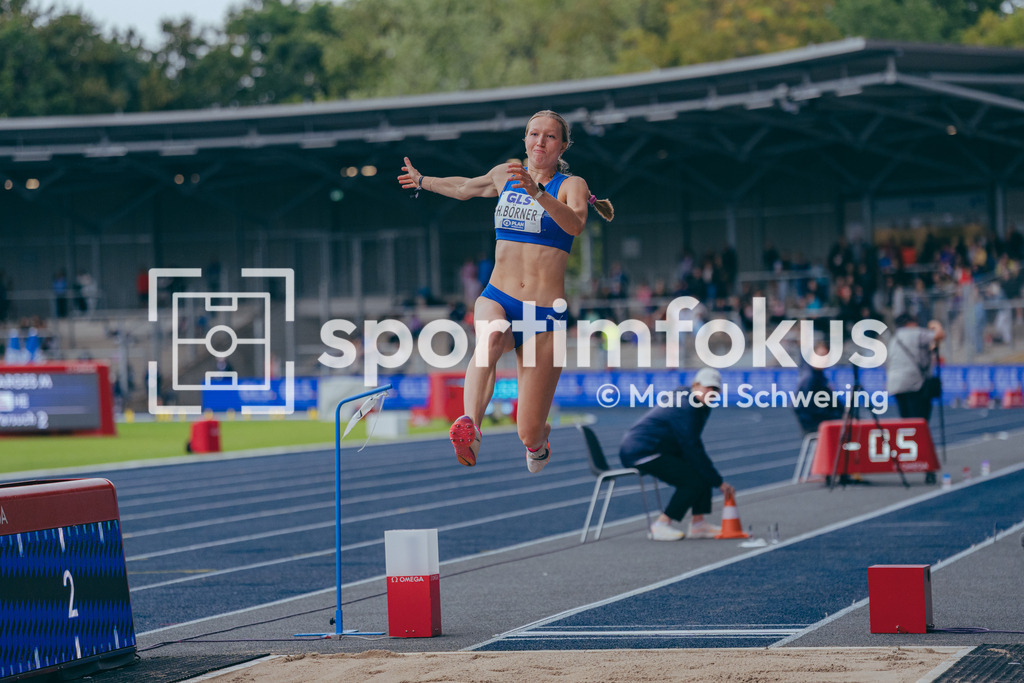 Deutsche Meisterschaften der Frauen und Männer 2026 | Helena Börner, LAC Erdgas Chemnitz, Weitsprung, Deutsche Meisterschaften der Frauen und Männer 2026, Lohrheidestadion Bochum-Wattenscheid, 26.07.2026. Foto: Marcel Schwering / sportimfokus - Realisiert mit Pictrs.com