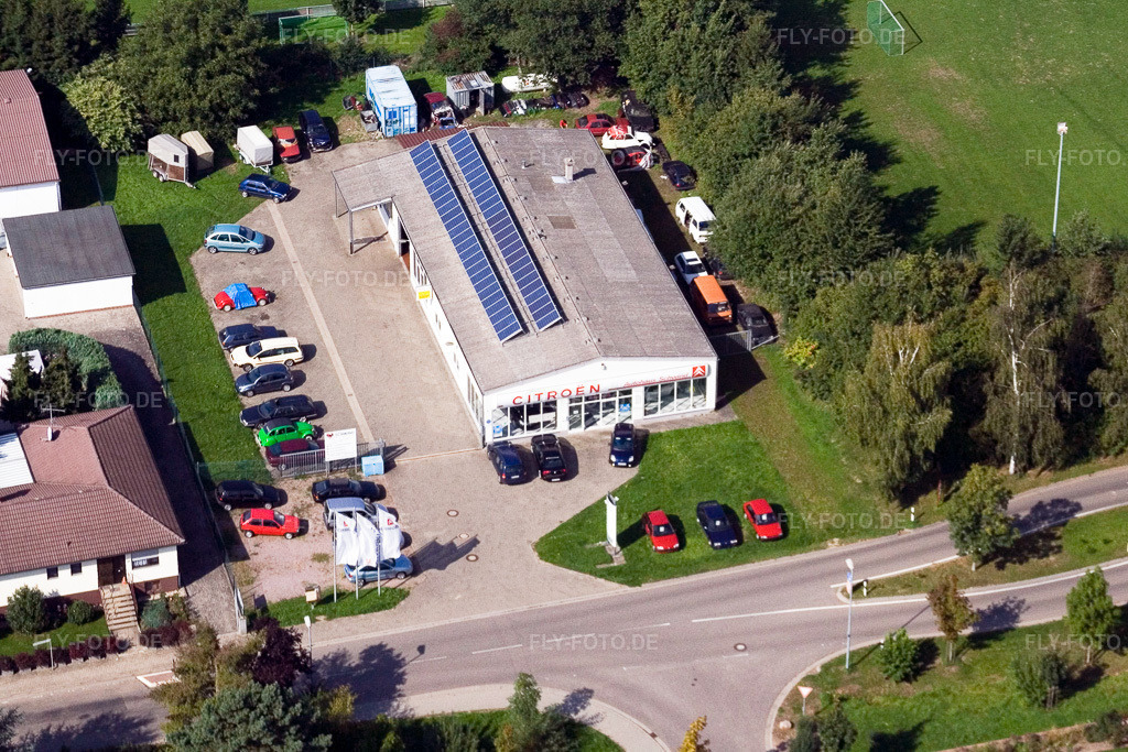 Luftbild: Autohaus Schwind in Winden im Bundesland Rheinland-Pfalz in Deutschland. Foto: IMG_3794.jpg vom 07.09.2006 durch Werner Riehm/FLY-FOTO.de