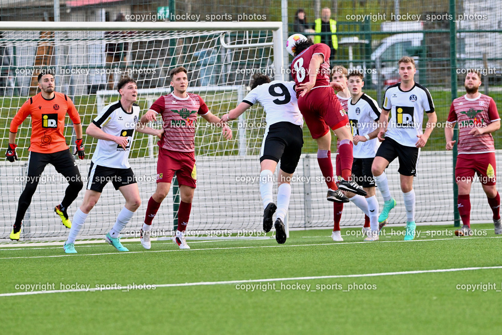 SV Spittal vs. VST Völkermarkt 5.4.2024 | #1 Marko Soldo SV Spittal, #3 Killian Brandner SV Spittal, #21 Oliver Kuester VST Völkermarkt, #9 Samuel Müllmann SV Spittal, #8 Daniel Horst Ramsauer VST Völkermarkt, #4 Thomas Walker SV Spittal, SV Spittal vs. VST Völkermarkt 5.4.2024, SV Spittal vs. VST Völkermarkt am 05.04.2024 in Spittal an der Drau (Goldeck Stadion), Austria, (Photo by Bernd Stefan)