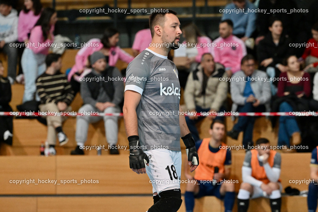 Carinthia Flamengo Futsal Club vs. Futsal Klagenfurt | #18 Vladimir Kajkut Futsal Klagenfurt, Carinthia Flamengo Futsal Club vs. Futsal Klagenfurt, Carinthia Flamengo Futsal Club vs. Futsal Klagenfurt am 01.12.2024 in Klagenfurt (Ballspielhalle Viktring), Austria, (Photo by Bernd Stefan)