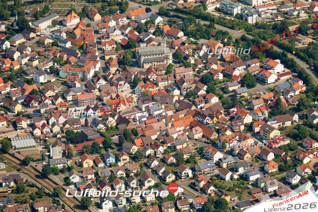 Das Luftbild zeigt :  Igersheim - Die Luftaufnahme wurde 2023 vom UL-Flugzeug aus erstellt ( keine Drohne ) - Hochauflösende Luftaufnahme - Für grossformatige Ausdrucke geeignet. Die Geschenkidee !Mit Lizenz und Bildrechte bestellbar