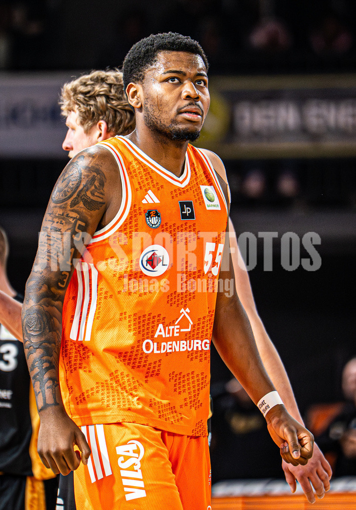 Basketball I Herren I Saison 2025-2026 I ProB Nord I 18. Spieltag I Rasta Vechta II - LOK Bernau-26 | Joel Moketo Lungelu (55,Rasta Vechta II) - Realisiert mit Pictrs.com