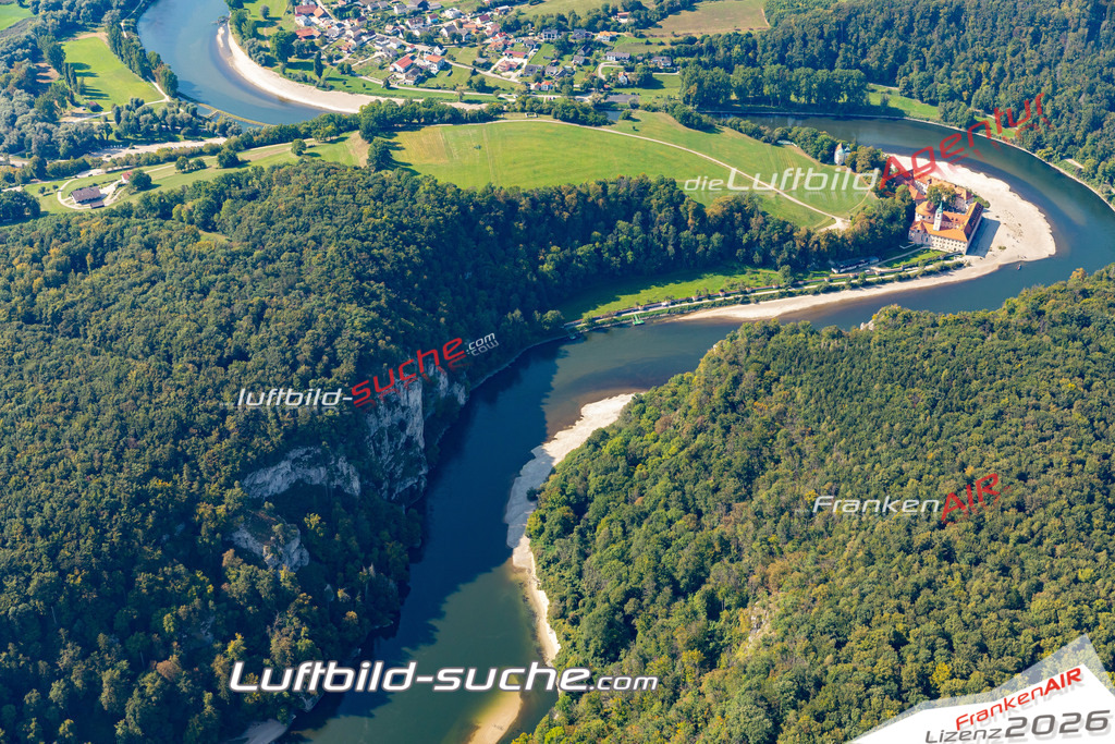 Aktuelles Luftbild von kloster-weltenburg  - Die Luftaufnahme wurde 2020 mittels UL-Flugzeug erstellt ( keine Drohne ) - hochauflösende Kamera-Systeme von  Canon -Beste Qualität - Für grossformatige Ausdrucke geeignet. Die Geschenkidee !