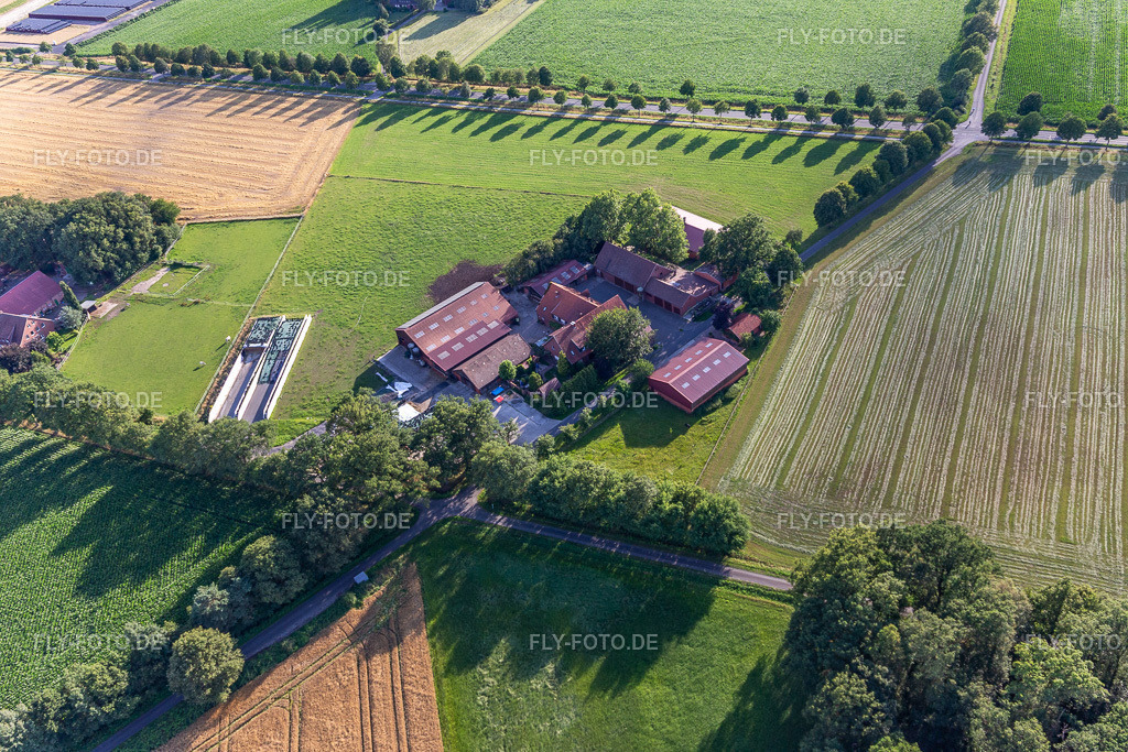 Lanfer´s Melkschöppken | Luftbild: Lanfer´s Melkschöppken im Ortsteil Tungerloh-Pröbsting in Gescher im Bundesland Nordrhein-Westfalen in Deutschland. Foto: IMG_007933.jpg vom 12.07.2020 durch Werner Riehm/FLY-FOTO.de - Realisiert mit Pictrs.com