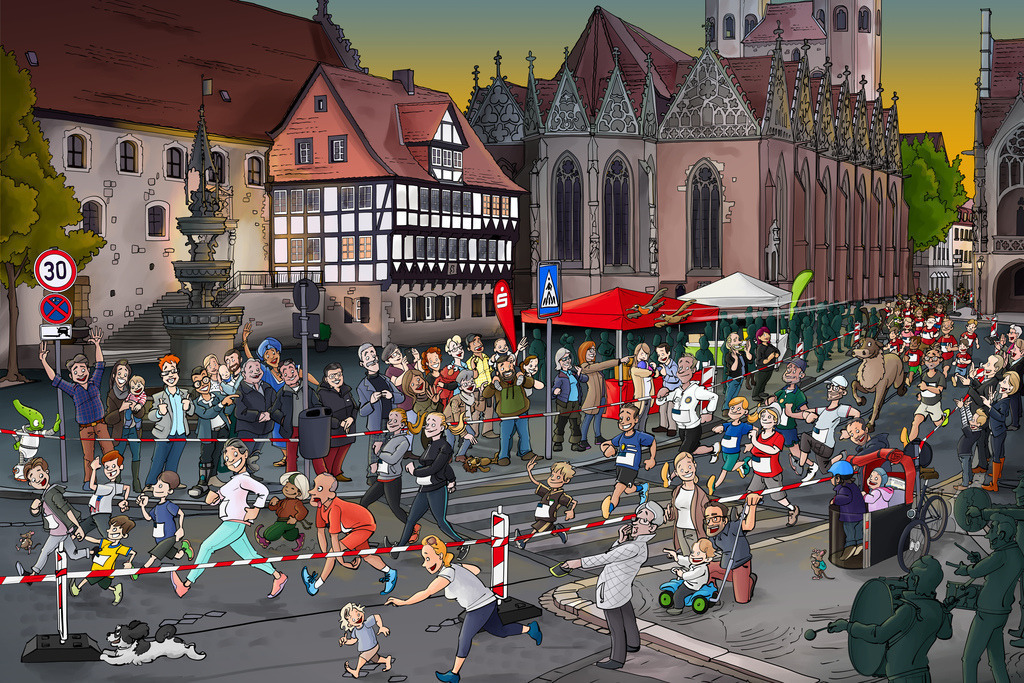 Braunschweig-Wimmelbild-Nachtlauf-schanz-partner | Schanz & Partner - Realisiert mit Pictrs.com