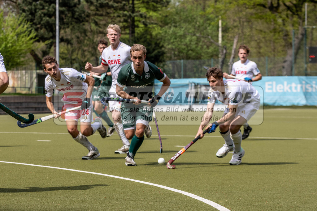 MJ_UHTC-RWK_13.04.2024-42 | Malte Hellwig (Uhlenhorst Mülheim #29), Uhlenhorst Mülheim - Rot-Weiß Köln am 13.4.2024 in der Waldstadion, Mülheim a.d.Ruhr