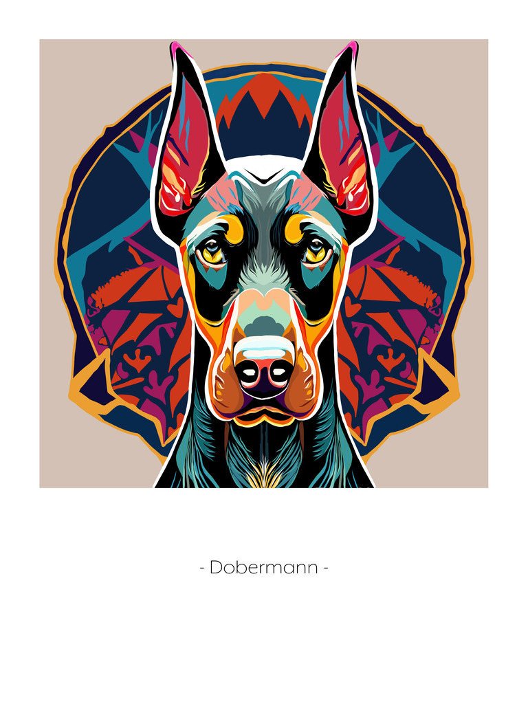 Dobermann | Illustrationen, digitalpainting, animals, dogs, hunde, art, Kunst, Illustrationsart, Bielefeld, Germany - Realisiert mit Pictrs.com