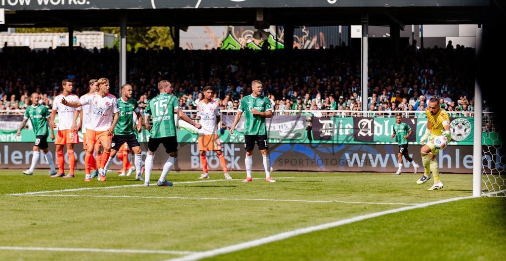 2. Bundesliga, Saison 2025/26, 5. Spieltag : SC Preußen Münster - Fortuna Düsseldorf | Münster, 14.09.2025: 2. Bundesliga, 5. Spieltag, SC Preußen Münster gegen Fortuna Düsseldorf im LVM-Preußenstadion in Münster. Foto: sportfotografie.ms | Markus Paletta - Realisiert mit Pictrs.com