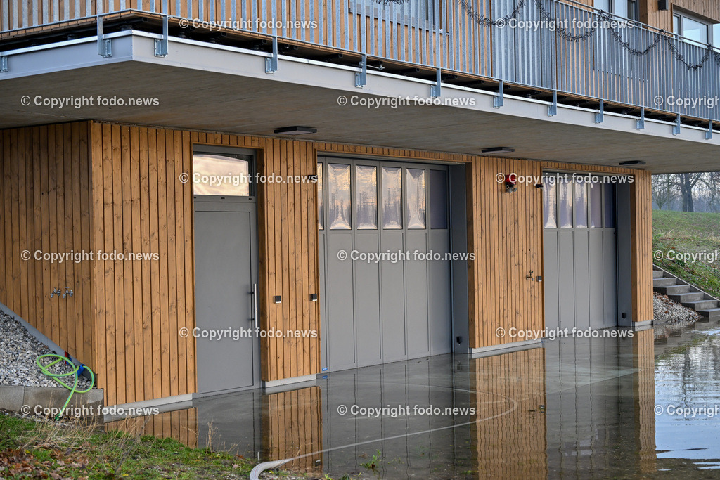 Wasserrettung Pichling_ Pichlingersee_ 29.12.2023-2 | 2912.2023, Linz Pichling, AUT, Wasserrettung, OS Pichling, im Bild Gebaeude der Wasserrettung