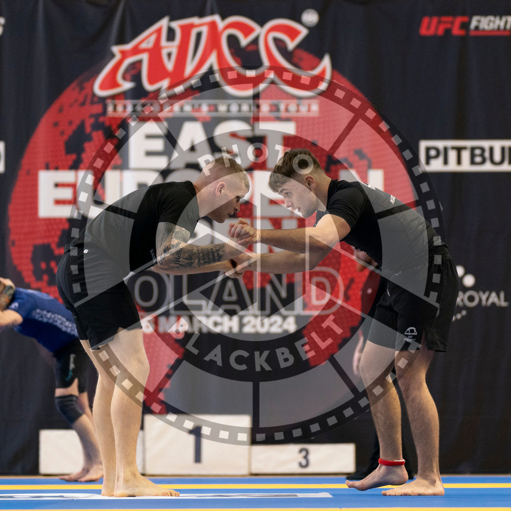 20240316PBB0543 | Athletes compete during the ADCC Eastern European Open grappling Competition in Poznan, Poland, on March 16, 2024.