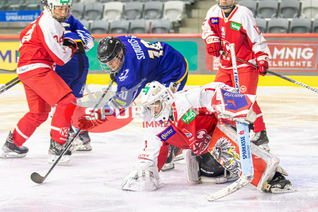 Eishockey DEBL 2023/24 | Eishockey DEBL 2023/24, KAC Frauen - Villach Lady Hawks am 27.09.2023 in Klagenfurt (Heidi Horten Arena), Austria, (Photo by Ernst Krawagner sport-fan.at) - Realisiert mit Pictrs.com