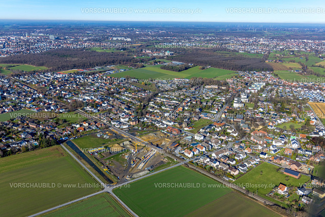 Hamm230205030 | Luftbild, geplanter Haltepunkt in Westtünnen, Baustelle am Südfeldweg und Von-Thünen-Straße für den künftigen Bahnhaltepunkt, Rhynern, Hamm, Ruhrgebiet, Nordrhein-Westfalen, Deutschland