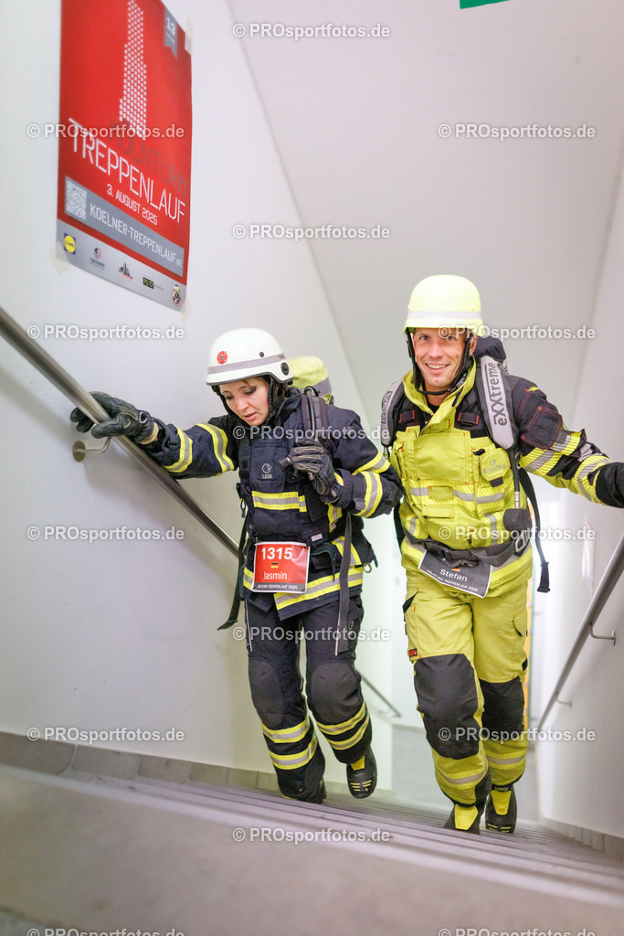 KölnTurm Treppenlauf; Köln, 03.08.2025 | Impressionen vom KölnTurm Treppenlauf am 03.08.2025 in Köln (Nordrhein-Westfalen). 