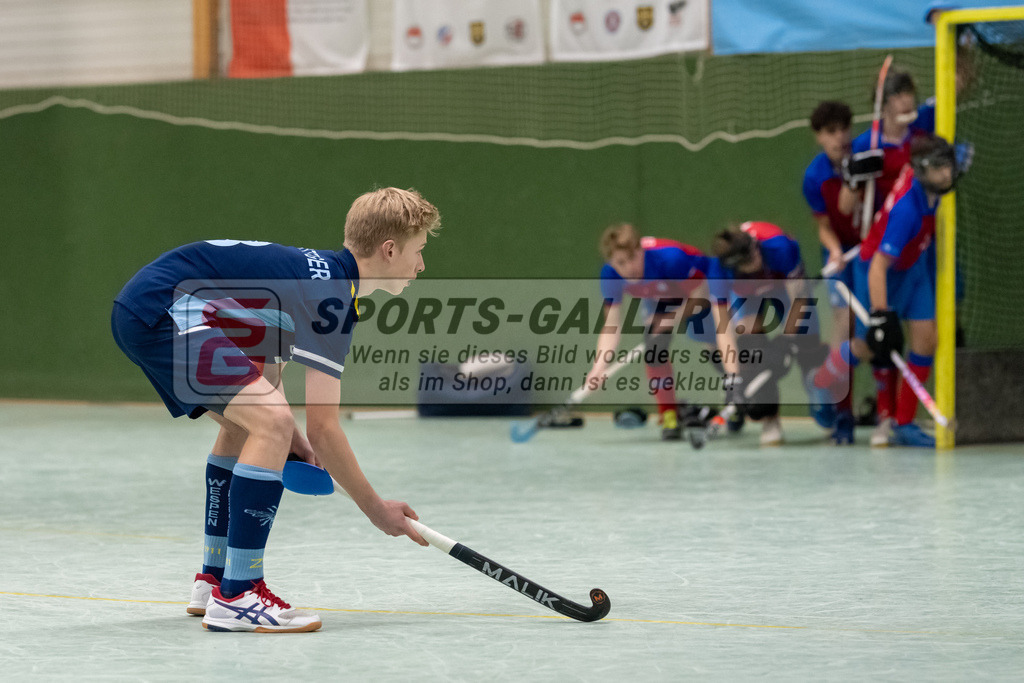 SFE_20230304_0014 | Deutsche Meisterschaft Männliche U16 Halle 2023 am 04.03.2023 in Köln (KTHC Stadion Rot-Weiss Köln Tennis and Hockey Club), Photo: Stephan Fehrmann 2022 (Sports-Gallery)