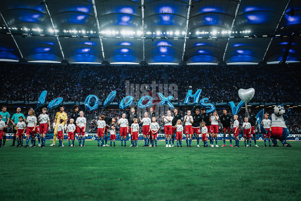 Fußball | Männer | Saison 2023/2024 | 2. Fußball-Bundesliga | Hamburger SV vs. Fortuna Düsseldorf | 29.09.2023 | 100000 einhunderttausend Mitglieder Luftballons vor dem Spiel