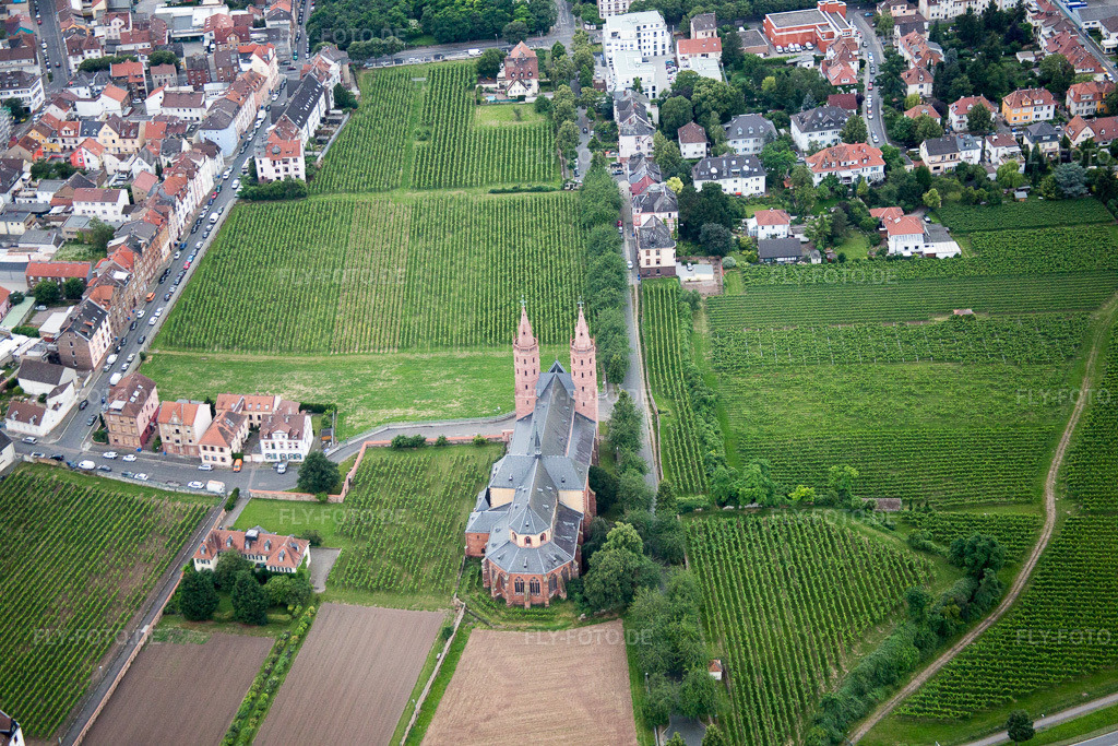Luftbild: Liebfrauenkirche in Worms im Bundesland Rheinland-Pfalz in Deutschland. Foto: IMG_091109.jpg vom 04.07.2016 durch Werner Riehm/FLY-FOTO.de