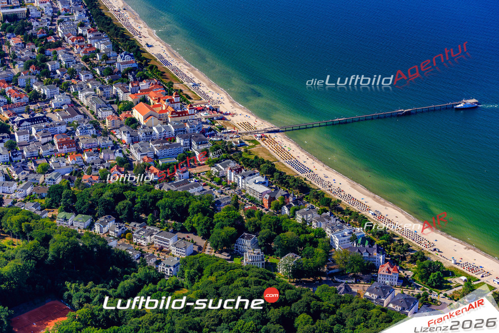 Die Luftbildaufnahme Ostseebad - Binz wurde 2018 mittels Flugzeug (keine Drohne) erstellt. Perfekte Schärfe und Druck- Auflösung- Garantiert!