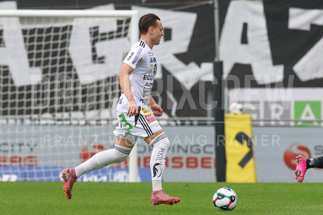 SK Puntigamer Sturm Graz vs TSV Egger Glas Hartberg – Championship Group    | Graz, Austria, 12.Apr.26 - SOCCER - ADMIRAL Bundesliga, SK Puntigamer Sturm Graz vs TSV Egger Glas Hartberg. The image shows Lukas Fridrikas (Hartberg).    