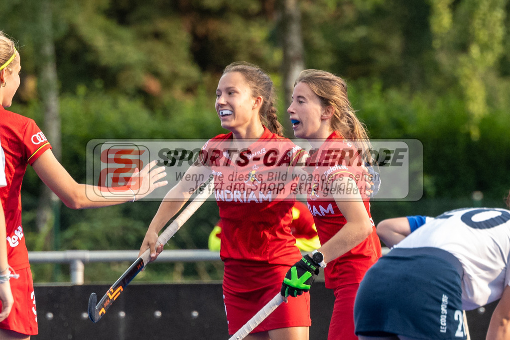 SFE_20230713_0043 | EuroHockey EM U18 Girls France vs Belgium am 13.07.2023 in Krefeld (Gerd-Wellen-Hockeyanlage), Photo: Stephan Fehrmann 2023 (Sports-Gallery)