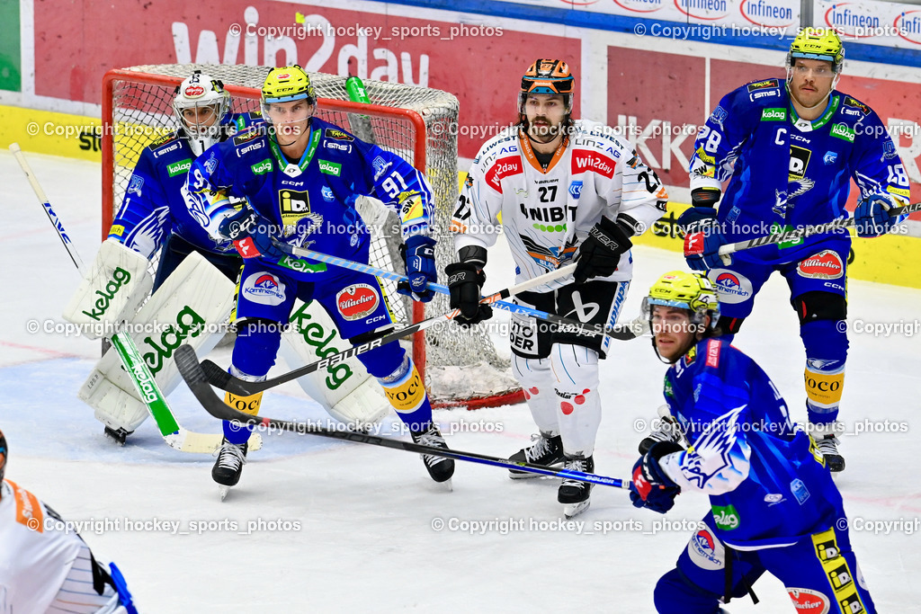 EC IDM Wärmepumpen VSV vs. Black Wings Linz 20.11.2022 | #1 Lamoureux Jean Philippe, #91 Wetzl Niklas, #27 St-Amant Shawn, #28 Joslin Derek